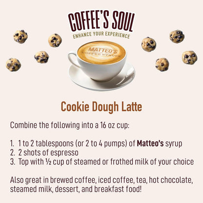 Cookie Dough Syrup for Coffee, Lattes, Cappuccinos & Desserts - Sugar-Free, Keto Friendly, Zero - photo 4