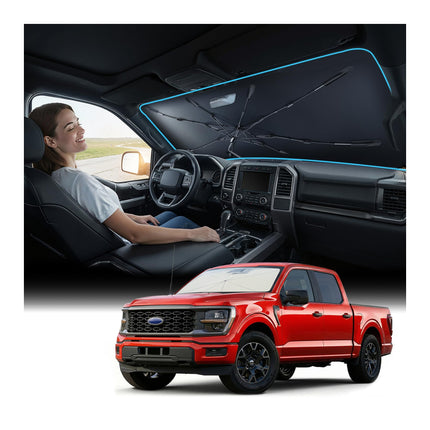 2026 Windshield Sun Shade Umbrella [Vinyl Coating Heat Shield]