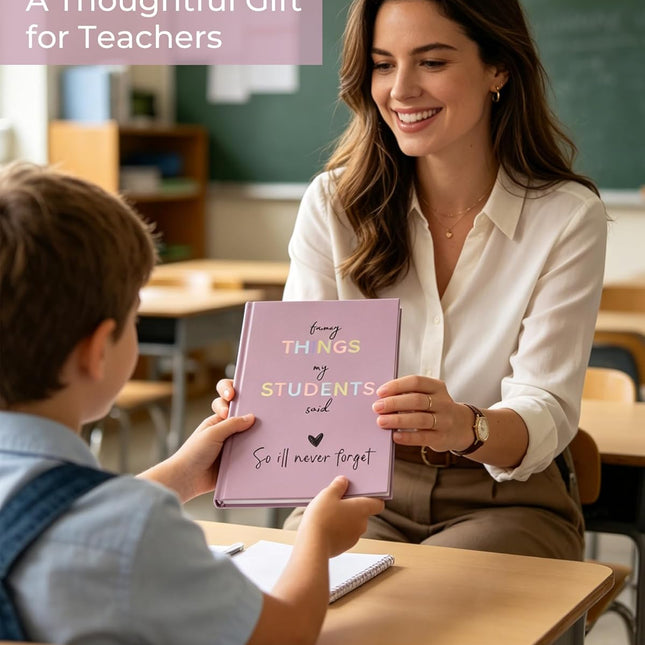 Teacher Appreciation Gift Notebook,Funny Teacher Gift,“Funny Things My