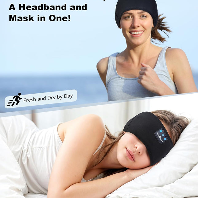 Sleep Headphones Bluetooth 5.4 Headband, Sports Wireless Earphones