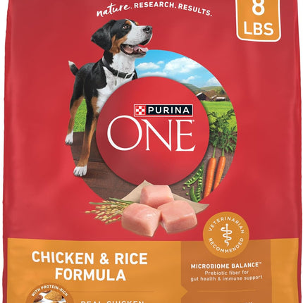 Purina ONE Chicken and Rice Formula Dry Dog Food - 8 lb. Bag