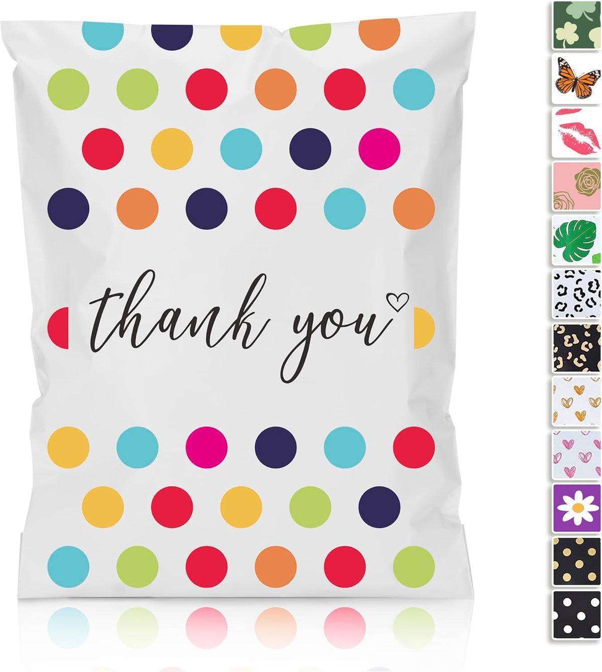 Poly Mailer 10x13 100 Pack - Self Adhesive Polka Dot Shipping Bags