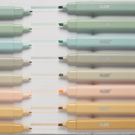 BLIEVE Aesthetic Cute Highlighters No Bleed Through, Dual Tip Chisel & Fine Point, Pastel Colors For Bible & Journaling