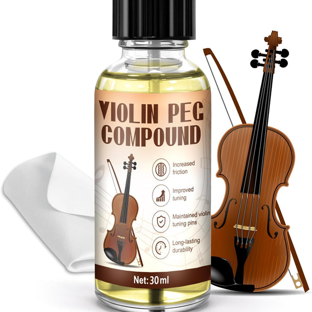 Violin Peg Compound 30ml, Peg Slip Stopper Lubricant for Violin Viola