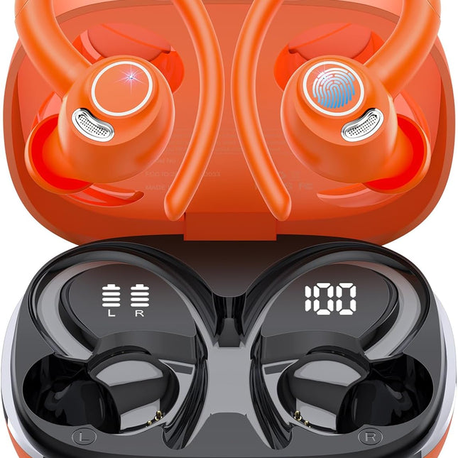 Wireless Earbuds, Bluetooth 5.4 Headphones Sport, Over Ear Buds With ENC