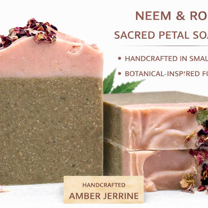 Neem & Rose Sacred Petal Soap Bar