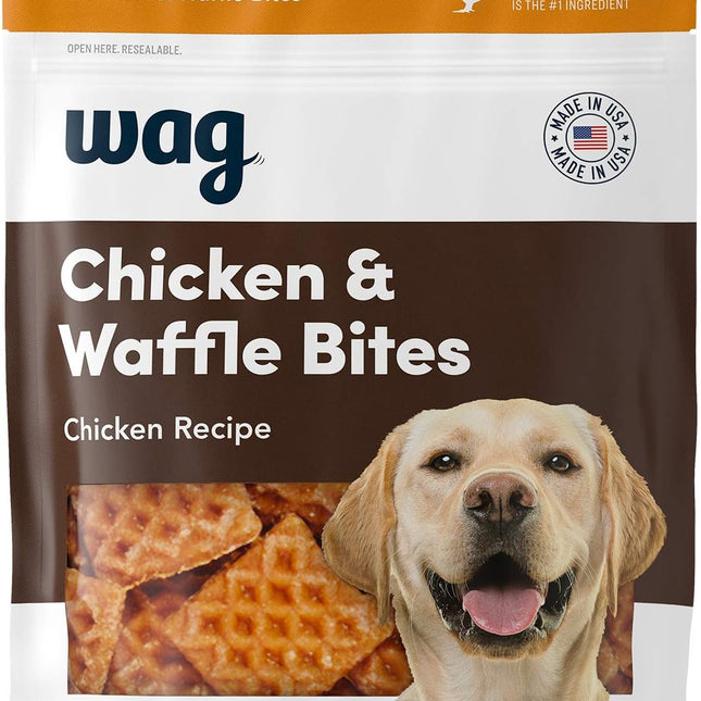 Chicken and Waffle Dog Treat Bites, 6 oz Resealable Bag