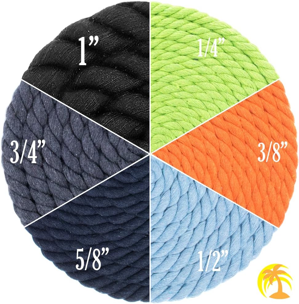 Twisted 3 Strand Natural Cotton Rope Cord - photo 3