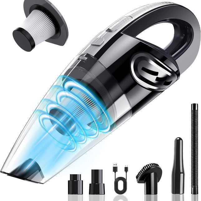 Handheld Vacuum Cordless, 15000Pa Powerful Car Vacuum Cleaner