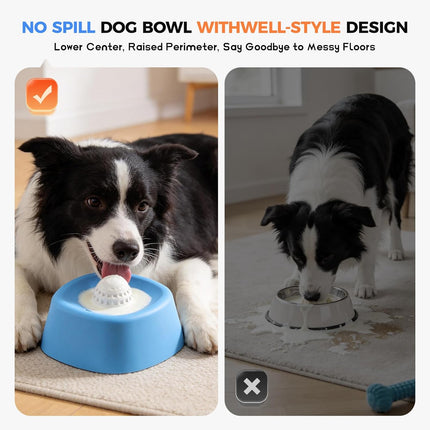 Slow Feeder Dog Bowls for Liquid Tread,Dog Lick Bowl for Bone Broth、Yogurt、and Wet Dog Food，Dog Licking Toy for Large, Medium, and Small Dogs.