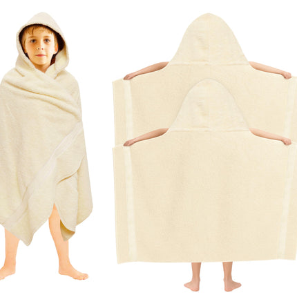 Hooded Bath Towel Wrap - Ultra Soft 100% Cotton Kids Towel