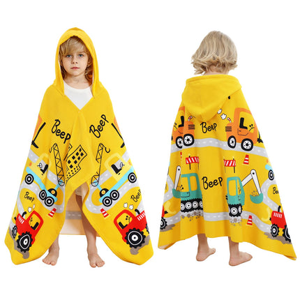 Unicorns Hooded Towels for Kids,Soft Kids Beach Towel,30" x 50"