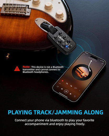 2 Guitar Headphone Amp for Electric Guitar, Bass Guitar Headphone Amplifier - photo 5