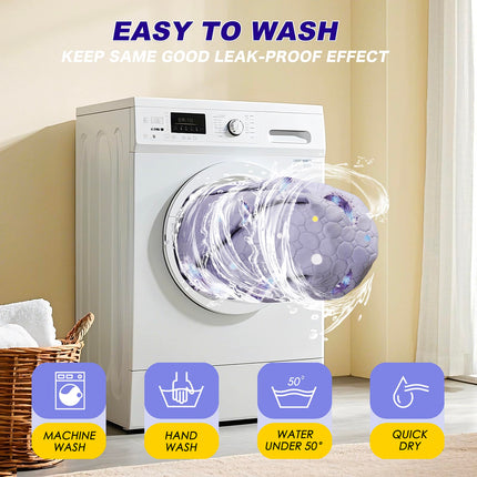 Washable Dog Pee Pads, Non-Slip Waterproof, 36 x 41 in, 2 Pack, Feather