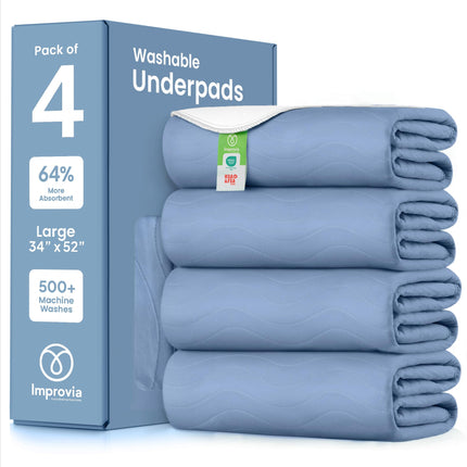 Washable Underpads, Heavy Absorbency Reusable Incontinence Pads