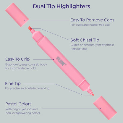 Aesthetic Pastel Dual Tip No Bleed Highlighters for Bible and Journaling - photo 4
