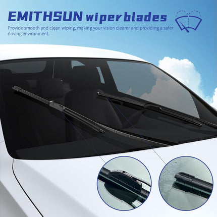 OEM QUALITY 13" + 13" Premium All-Seasons Stable And Quiet Windshield Wiper Blades(Set of 2)