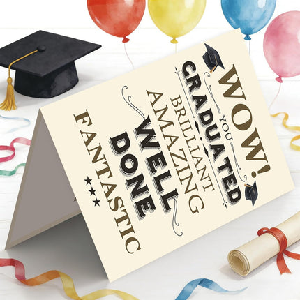 Graduation Card, Congratulations Graduate Card for Him Her, Congrats Grad Card for High School College Graduation Gift, Proud of You 2026 Graduation Card from Parents Family Friends
