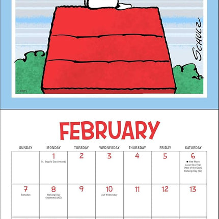 PEANUTS®: @Snoopygrams 2027 Mini Wall Calendar