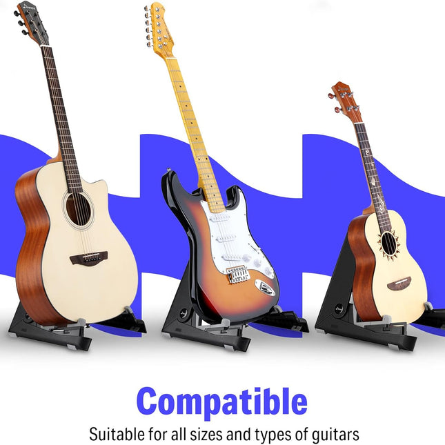 Folding Guitar Stand A-frame, Acoustic Electric Guitar Stands Floor