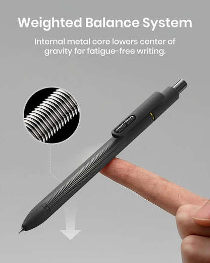 8-Piece 0.7mm Black Ink Gel Pen Set - photo 4