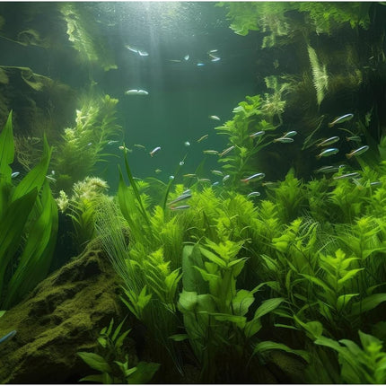 Aquarium Background Lush Aquatic Plants Seagrasses Terrarium Background Redwood Root Moss Tropical Style Green Underwater Plants Fish Tank Background Under The Sea Reptile Tank Backdrop 30x18in