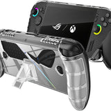 Protective Case with Kickstand for ASUS ROG Xbox Ally X 2025 - Shockproof TPU Cover with Stand, Non - Slip & Anti- Collision Handheld Game Console Accessories (Transparent)