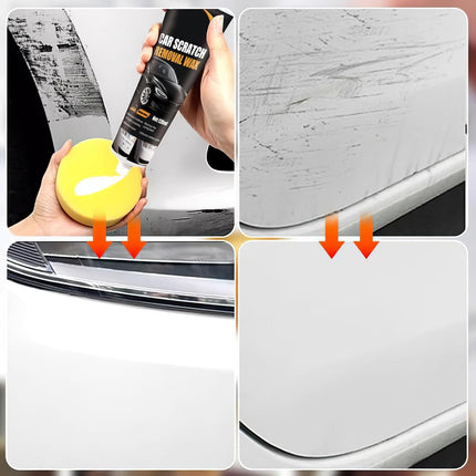 2Pcs Car Scratch Remover Wax, Professional Scratch Remover for Vehicles,Car Scratch Repair Paste with Wipe Sponge,Car Scratch Repair Paste for Deep Scratches with Wipe and Sponge
