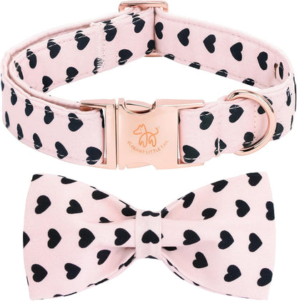 Cute Floral Cotton Dog Collar with Flower