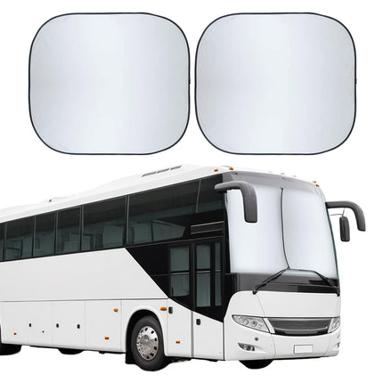 2 Piece Foldable Car Windshield Sun Shade, UV & Heat Protection - photo 14