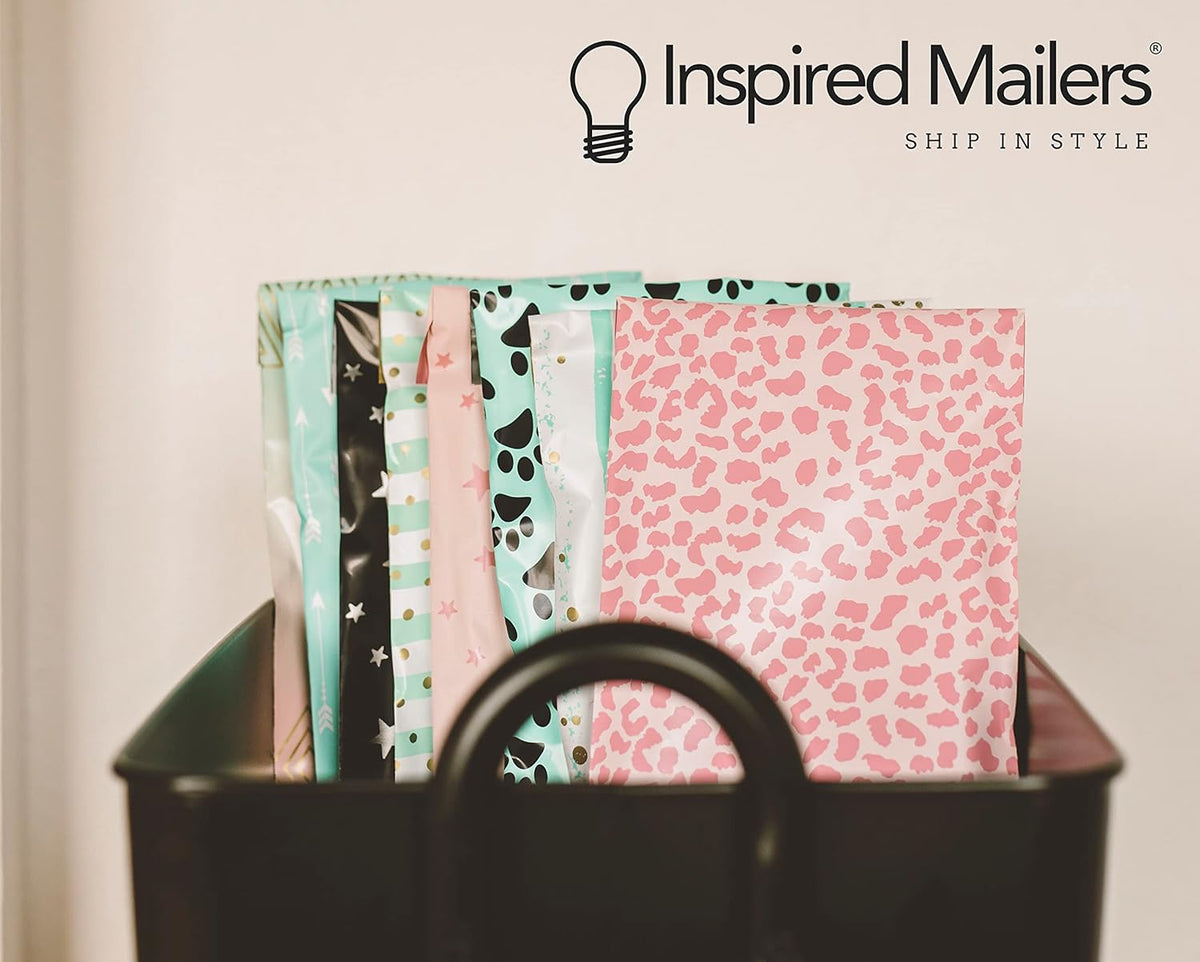 Rose Gold Cheetah Poly Mailers 10x13, 100 Pack - photo 5