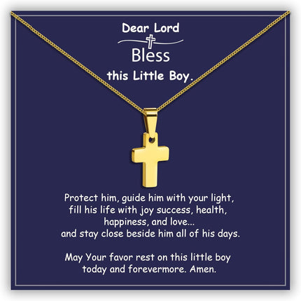 Cross Necklace as Easter Basket Stuffers First Communion Gifts for Toddler Kids Teen Boys Girl, Mustard Seed Jewelry as 1st Communion Easter Birthday Gifts Christian Necklace for Son Daughter