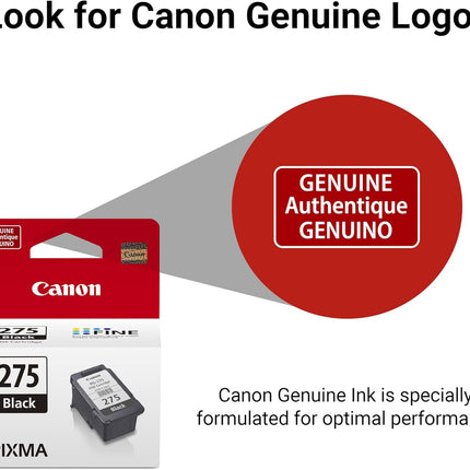 Canon PG-275 Genuine Black Ink Cartridge, Compatible with TS3520/3522, TR4720/4722, TS3720/3722