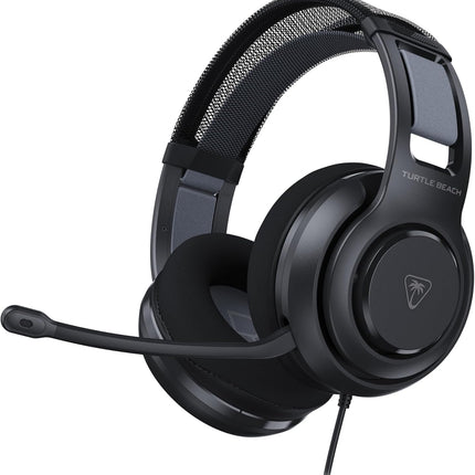 Turtle Beach Atlas 200 Wired Multiplatform Gaming Headset for Xbox, PlayStation, PC w/ 3.5mm Wired Connection - 50mm Nanoclear Drivers, Flip-to-Mute Mic, Memory Foam Cushions - Black