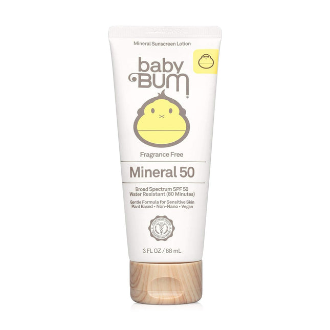 Baby Bum Mineral Sunscreen Lotion SPF 50 Fragrance Free -- 3 fl oz