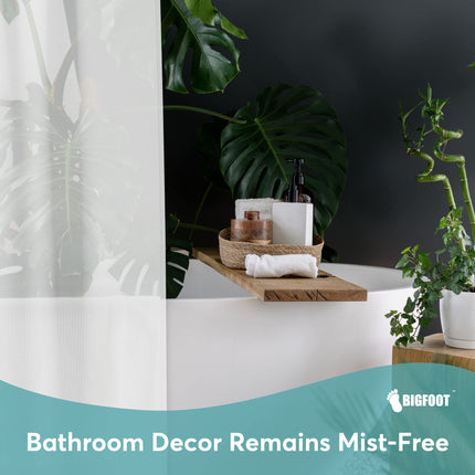 Clear Shower Curtain - 72x72 Odorless Plastic with Magnets, Washable Long Bathroom Curtain - PEVA Waterproof Bath Curtain, Rust-Proof Bathroom Essentials