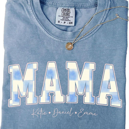 Custom Mama Shirt, Personalized Mom Shirt, Mama Tshirt for Women, New Mom Gift, Mothers Day Shirt, Mom Birthday Gifts