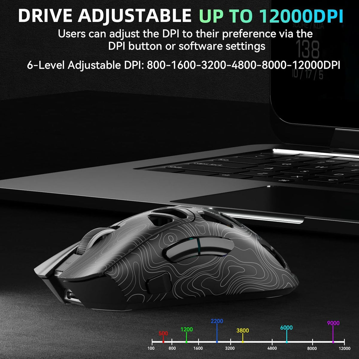 Tri-Mode Wireless Gaming Mouse - photo 4