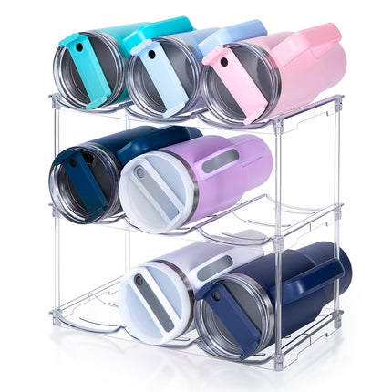 Stackable Water Bottle Organizer for 40 oz Tumbler
