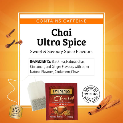 Twinings Ultra Spice Chai, 1.41 oz, 20 ct