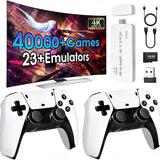 2026 Wireless Retro Game Console with 40,000+ Games and Dual Controllers