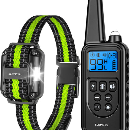 Dog Training Collar,4200FT Shock Collar for Dogs 8-140lbs,Green