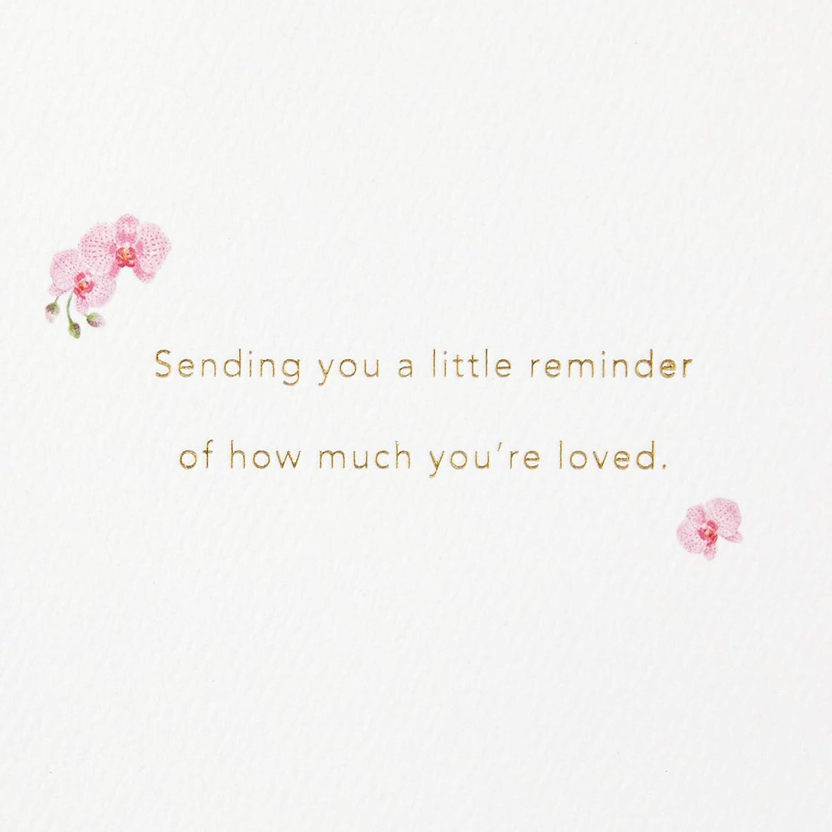 Mother's Day Card, Pink Orchid, 5 × 7.2 in, Gold-Foil-Lined Envelope - photo 3
