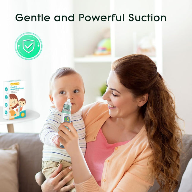 Electric Nasal Aspirator for Baby, Nose Aspirator for Toddlers, Waterproof Baby Nose Sucker, Nose - photo 2