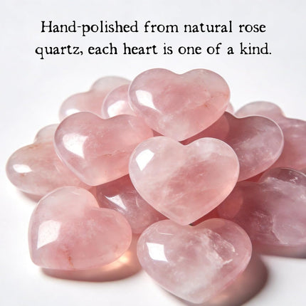 Gift for Boyfriend – My Rock Rose Quartz Heart Pocket Hug, Natural Crystal Love Stone Keepsake with Message Card & Gift Box, Love Gift from Girlfriend