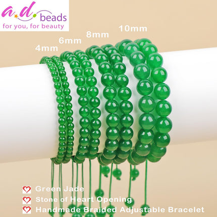 AD Beads Handcrafted Beaded Macrame Bracelet Stylish Customizable Jewelry for Men and Women Protection Healing Gemstone for Balance Wellness Positive
