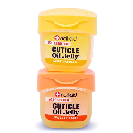 Nail-Aid Cuticle Oil Jelly, Press-On Friendly Non-Drip Cuticle Treatment for Dry Cracked Cuticles and Hangnails, Collagen + Vitamin E, CleanClick™ Secure Flip-Top Cap, Petroleum-Free