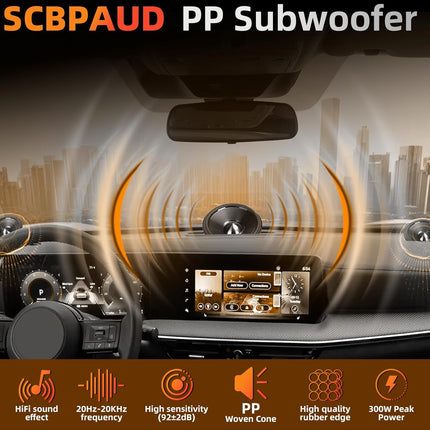 Upgrade 3.5" Speakers Car Audio 300W Peak Power Deep Bass & Crystal Clear Audio, Easy Install for Cars,Trucks, SUVs, DIY (2-Pack)