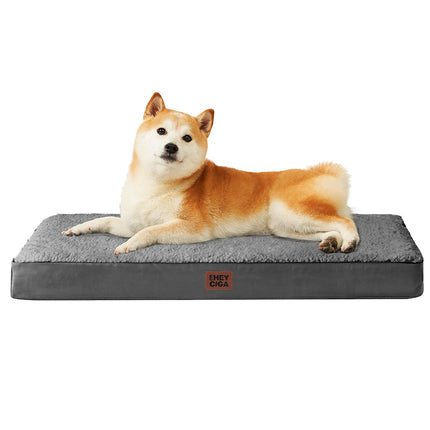 Cama ortopédica para perros grande con funda extraíble lavable, 41IN gris