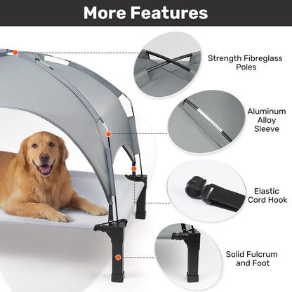 Elevated Dog Bed with Removable Canopy, 42 in - photo 5